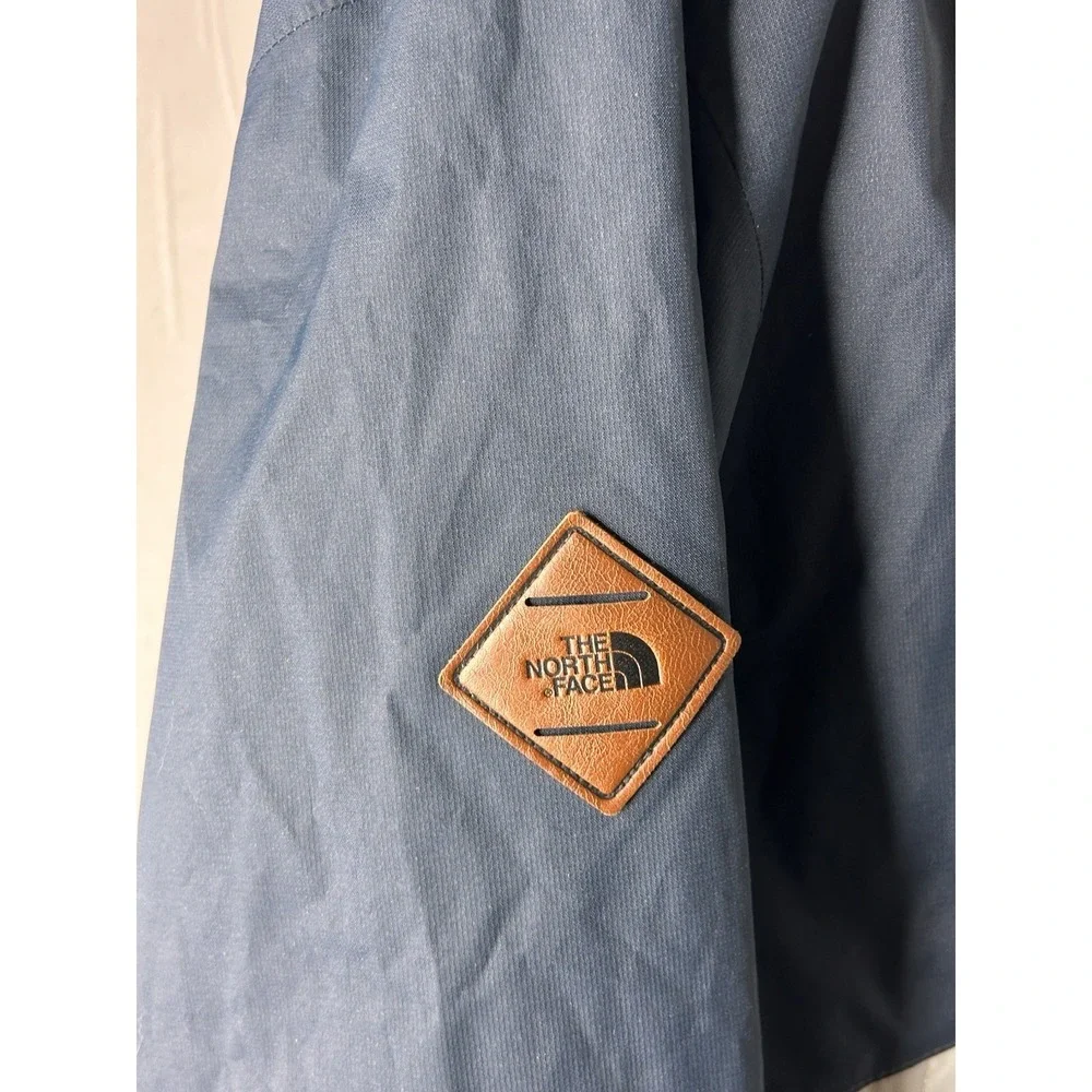 The North Face TNF DryVent Millerton Blue Full-Zip Lined Rain Jacket Men's L EUC